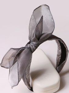 Bandeau en plastique gris Cosplay Halloween pour femme