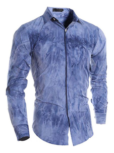 Cou de propagation façonnage coton Casual chemise d’homme