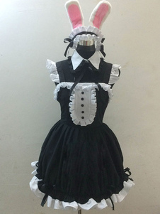 Super Sonico Cosplay Costume Bunny Girl Maid Cosplay Version