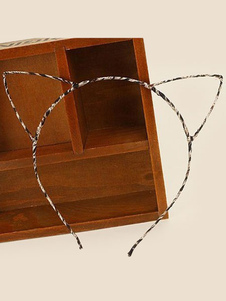 Bandeau en plastique jaune Cosplay Halloween pour femme