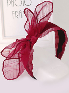 Bandeau plastique Bourgogne Cosplay Halloween pour femmes