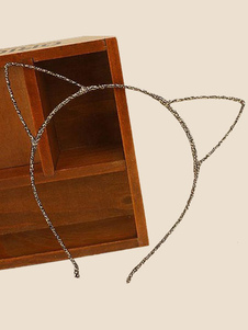 Bandeau en plastique jaune Cosplay Halloween pour femme