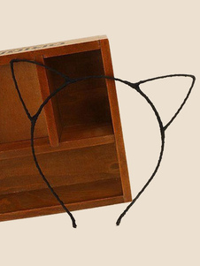 Bandeau en plastique noir Cosplay Halloween pour femmes