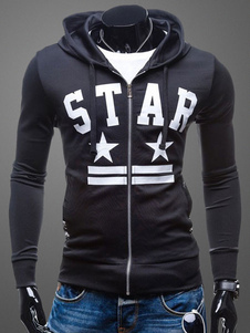 Muscle Fit veste Hoodie léger avec impression étoile pour les hommes