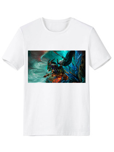 Blanc World of Warcraft Chic impression T-shirt