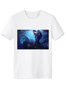 Blanc World of Warcraft Casual T-shirt