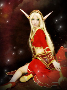 World of Warcraft Bloodelf Cosplay perruque Cosplay WOW d’Halloween