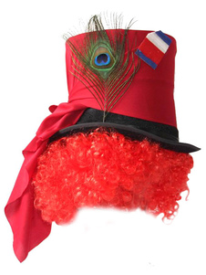 Halloween Alice au pays des merveilles Chapelier Cospaly perruque