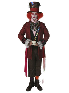 Halloween Alice au pays des merveilles Chapelier Cospaly Costume