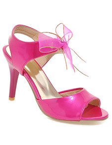 Peep Toe Stiletto talon des femmes avec des arcs