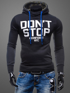Muscle Fit Hoodie Sweat-shirt avec impression et poche