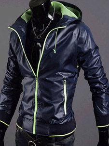 Veste homme avec contraste couleur marine