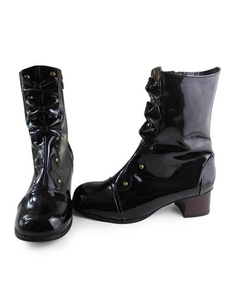 Carré de papier glacé Noir Lolita bottes talons