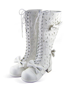 Bottes Lolita spécial avec coeur la Sanssaint et archets