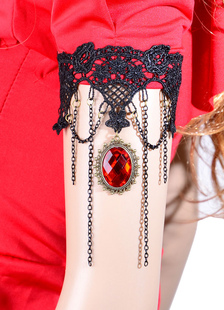 Bracelet féminin couches Bracelet Dentelle de cristal rouge