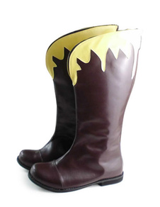 Café crème Lolita jaune bottes talons bas