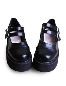 Mat noir Lolita Shoes plateforme haute