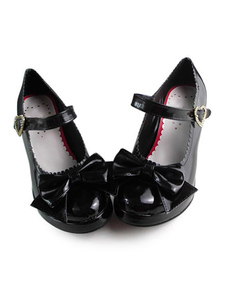 Carré de papier glacé Noir Lolita talons chaussures talons