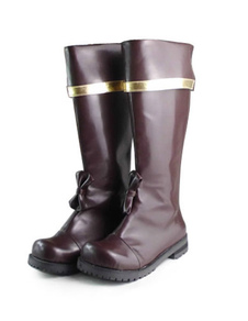 Café or Lolita bottes avec boucles bas talons