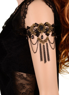 Bracelet noir des femmes dentelle charme Bracelet