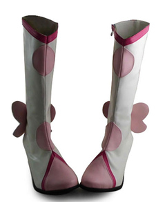 Lolita rose blanc bottes talons