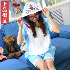 Costume de chat Doraemon Kigurumi coton Anime pour l’été