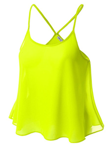 Courroies de cou à niveaux Mini Camis en mousseline de soie