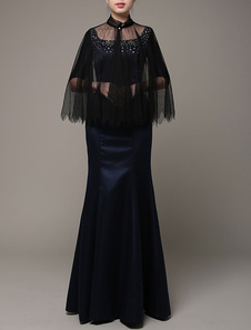 Châle de mariage Tulle bijou perle Bridal Wrap