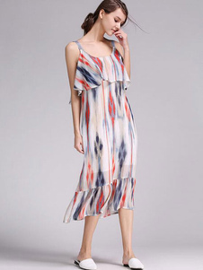 Cami robe rayures verticales Slip hiérarchisé