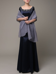 Wrap de soirée en mousseline de soie pour protection solaire