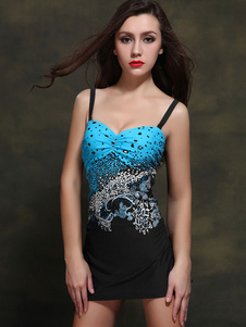 Imprimé Push Up Slim Fit une pièce maillots de bain