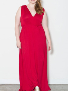 Maxi robe sans manches coton fibres féminin