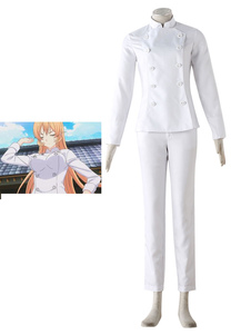 Shokugeki aucune Version uniforme de Soma Nakiri Erina Cosplay Costume Chef