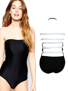 Maillot de bain une pièce bustier sans fil Backless Strappy féminin
