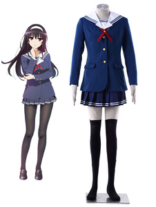Saekano Kasumigaoka Utaha Toyogasaki école ennuyeux Cosplay Costume