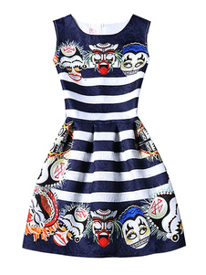 Bijou robe Jacquard Flare