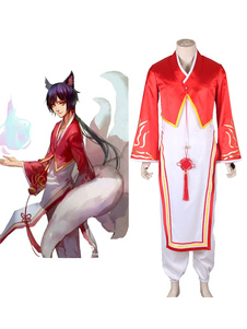 League of Legends neuf à queue Version de renard Ahri Cosplay Costume homme