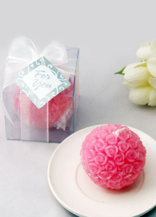 Pinke bougie favorisent le bal de la Rose Organza de charme