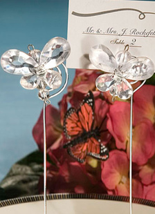 Réception de mariage Concise papillon argent carte titulaire