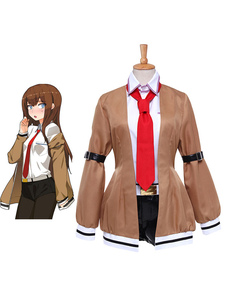 Steins Gate Makise Kurisu Halloween Cosplay Costume Steins Gate Christina Cosplay Costume