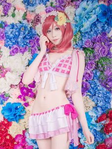 Love Live ! Toussaint Cosplay Costume Maki Nishikino maillot de bain Figuer Version