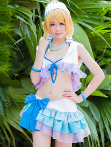 Love Live! Toussaint Cosplay Costume Ayasei Eli maillot de bain Ayasei Eli Bikini Summer sourire