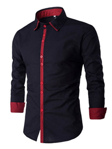 Chemise en coton multicolore manches longues