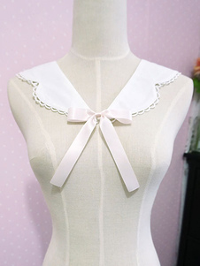 Lolita Accessoire blanc unicolore polyester faux col lapin oreille