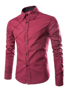 Chemise casual en coton multicolore manches longues