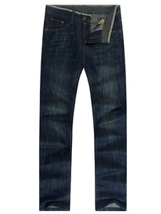 Jean bleu chic Surdimensionné Straight style sarouel libre en coton pour hommes