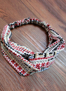 Coiffe de cheveux géométrique en Sateen