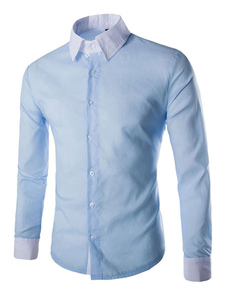 Chemise multicolore en coton avec manches longues pour homme
