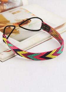 Coiffe de cheveux multicolore en Sateen