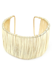 Bracelet de menottes délicat métallique style européen sans fermoir